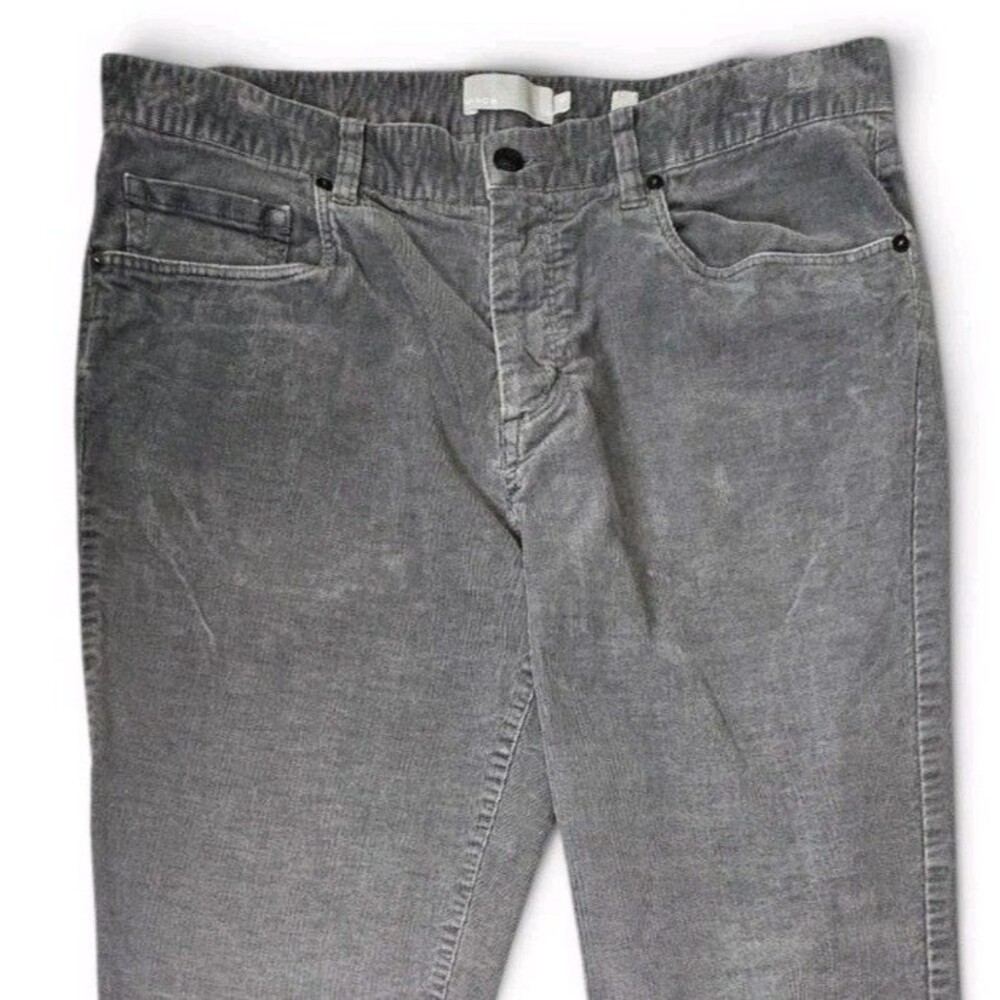 Vince Corduroy Pants Womens Size 33 Gray Straight Leg